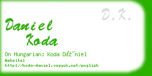 daniel koda business card